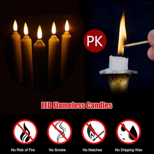 Velas LED sin Llama de Seguridad para Veladas sin Humo ni Cera 4