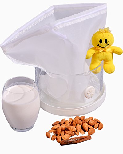 12"x12" Nut Milk Bag-Pro Quality-Fine Mesh Nylon Cheesecloth-Large Reusable Almond Milk Bag-Food Strainer-Cold