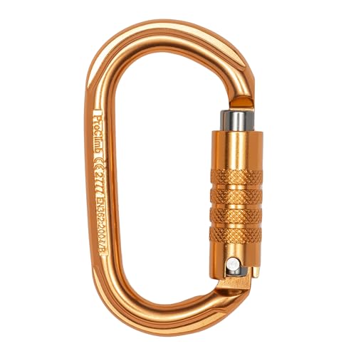 Mousqueton ovale Triple Lock ProClimb aluminium connecteur antichute
