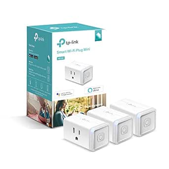 Kasa Smart Plug by TP-Link, Smart Home Wi-Fi Outlet works with Alexa, Echo, Google Home &amp; IFTTT,No Hub Required, Remote Control, 15 Amp, UL certified, 3-Pack (HS105P3),White