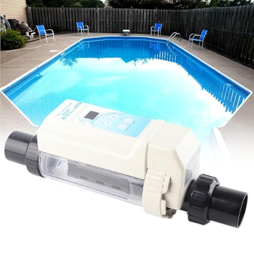 Clorador salino automático para piscina y spa, sistema electrolítico de agua salada con función de autolimpieza, apto para piscinas de hasta 60 m³