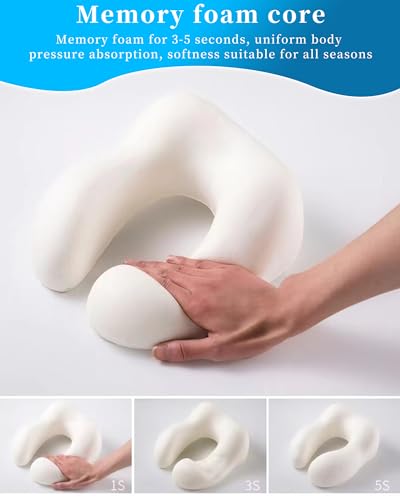 Almohada espuma viscoelástica para cuello H-Shape miniatura 5