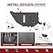 SHEAM Metal Front Door Storage Pockets for Jeep Wrangler JK JKU（2007-2017）, Sturdy Door Organizer Box Pockets Insert Accessories for Replace Sagging Nets -2 PCS