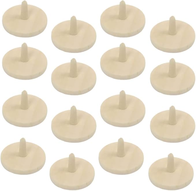 Review LIOOBO Golf Ball Position Marker Wooden: 30 Pcs Ball Position Markers Golf Ball Positioning Markers Round Golf Ball Marker
