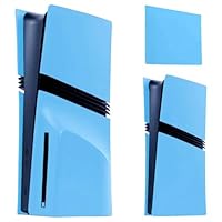 5PCS Face Plates Cover for PS5 Pro Disc and Digital Edition, Matte FacePlate Shell Accessories Compatible with PlayStation 5 Pro Protective Panel (Starlight Blue)