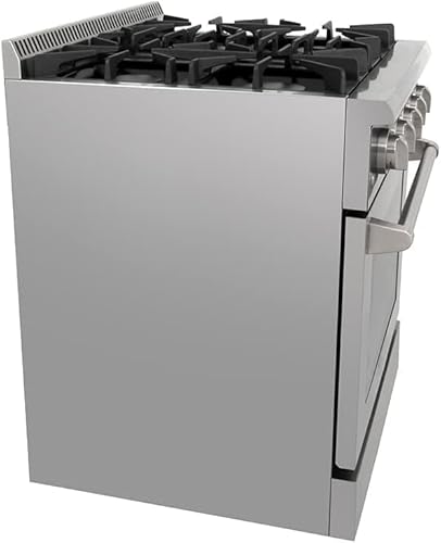 Thor Kitchen 30 In. Freestanding Gas Range With 4 Sealed Burners,4.2 Cu. Ft. Oven, Convection Fan, Cast Iron Grates, In Stainless Steel #TOP4