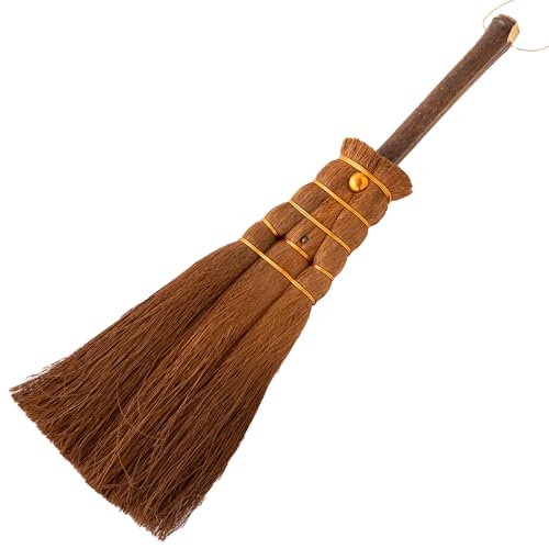 キ乃シタ 本棕櫚箒まごころ半柄 (半柄約88cm)・まごころ長柄 (長柄約126cm)・荒神ほうき ミニ (全長約28cm)・暖だん (全長約60cm) ほうき ホンシュロホーキ (荒神ほうき ミニ (全長約28cm))