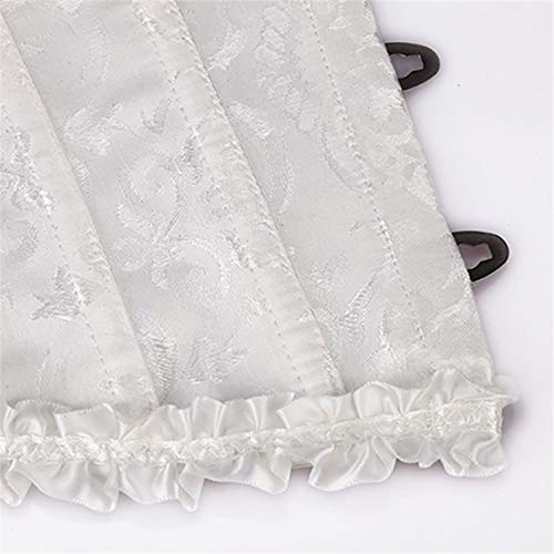Kaczmarek Lady Sexy Corset Basque Top Lingerie Feminina Vestido Tamanho 3XL Branco