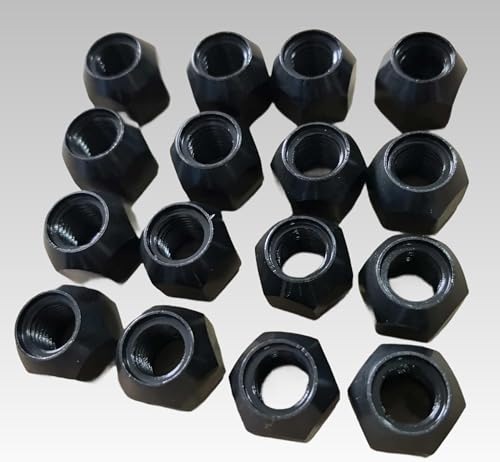 Image of 16pc M10*1.25 ATV UTV Wheel Lug Nuts 85-1021 Replacement for Polaris Honda Suzuki Kawasaki Yamaha Arctic cat Can-am Front or Rear Studs (Black)