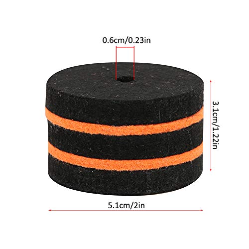 Cabezal doble de fieltro para baqueta de percusión miniatura 7