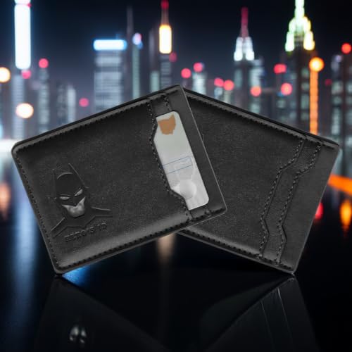 Hero's ID Leather Bat Wallet for Men Personalized Gift for Husband Unique Birthday Holiday Gift for Him Best for Anniversary and Christmas4