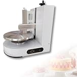 VPAIUNCKU Automatic Electric Cake Cream Spreading Machine - Stainless Steel Icing Smoother, Adjustable Speed Turntable For 4-12 Inch Cakes, Professional Cake Decorating Coating white