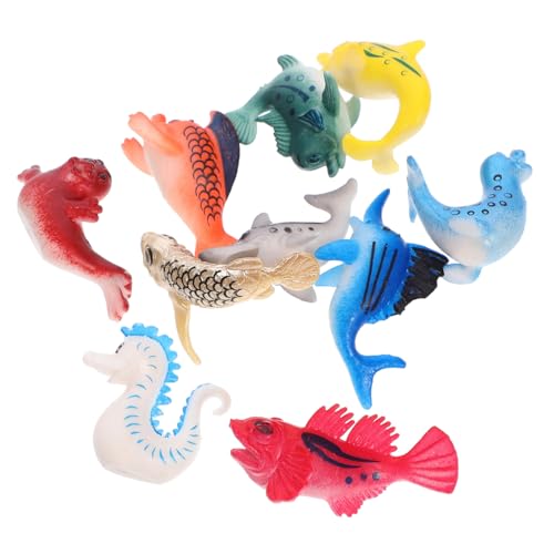 TOYANDONA 10 Piezas Figuras de Animales Marinos de PVC Modelos Educativos Realistas para Juguetes de Animales Acuáticos para Decoración del Hogar y Aprendizaje Infantil TOYANDONA 10 Piezas Figuras de Animales Marinos de PVC Modelos Educativos Realistas para Juguetes de Animales Acuáticos para Decoración del Hogar y Aprendizaje Infantil