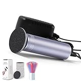 Upgraded Electric Callus Remover for Feet 1200RPM, Adjustable Speed Professional Electric Foot File Sander Pedicure Tools with 60pcs Sandpaper Discs Dead Skin Remover, with Clean Brush (FCR-02 Gray)