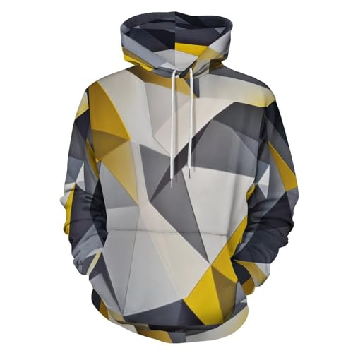 Sweat à capuche imprimé 3D Harajuku gris anthracite streetwear
