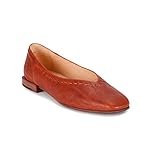 Frye Women's Claire Flat Shoe, Cognac - 7.5 M