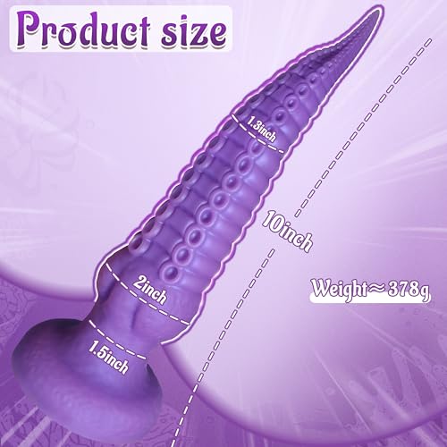 10 Inch Monster Long Tentacle Fantasy Dildo Anal Knot Butt Plug - Image 2