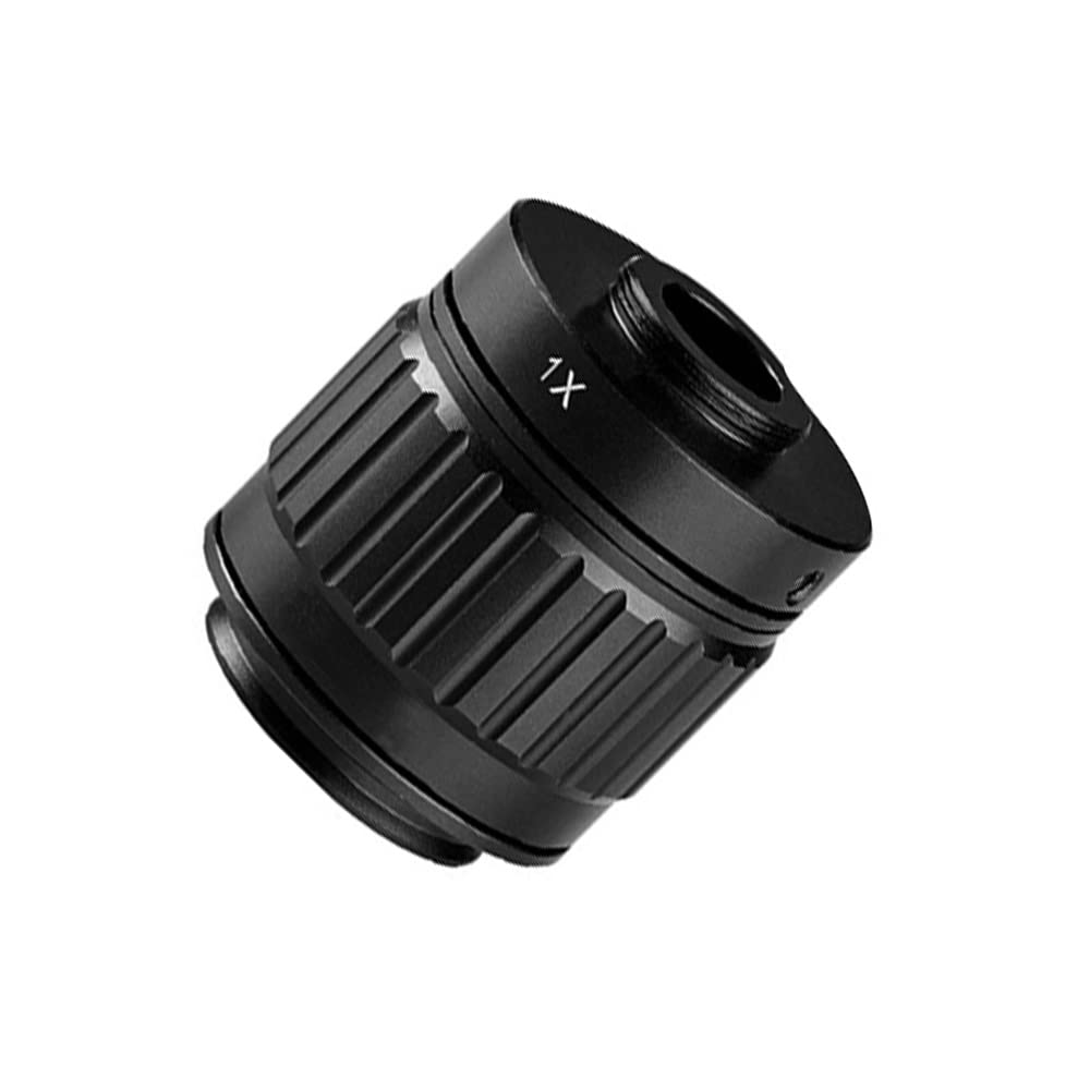 Microscope 1X 0.35X 0.5X C Mount Lens Adapter, M38 Ring Focus Adjustable Camera Installation C Mount Adapter to Trinocular Stereo Microscope(Only 1X)