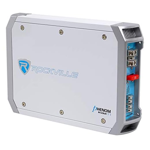 Rockville RXM-T1 1500 Watt Peak/750w RMS Marine/Boat 2 Channel Amplifier Amp New