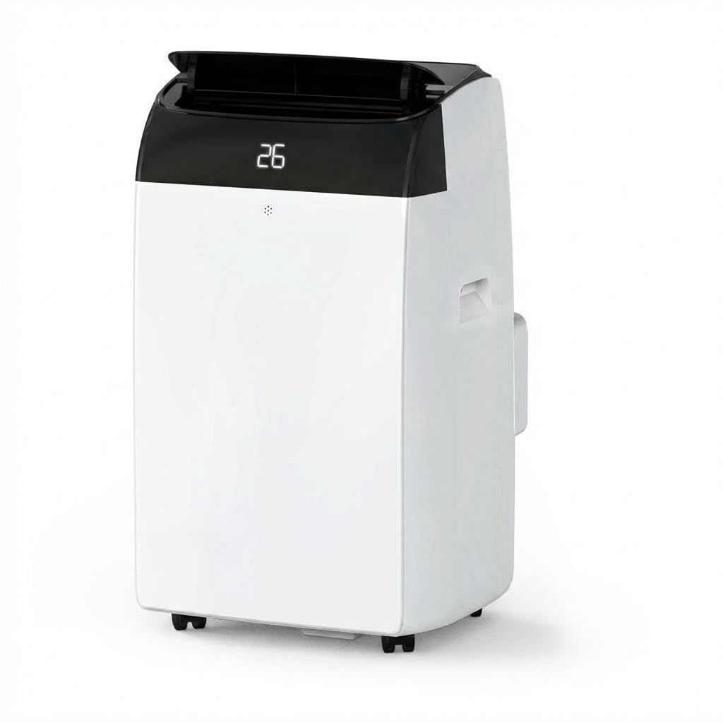 Aptliton 12000 BTU Portable Air Conditioner with Remote, 3-in-1 Mobile Cooling Fan & Dehumidifier, Energy Class a Air Con Unit with Window Kit for Home Office