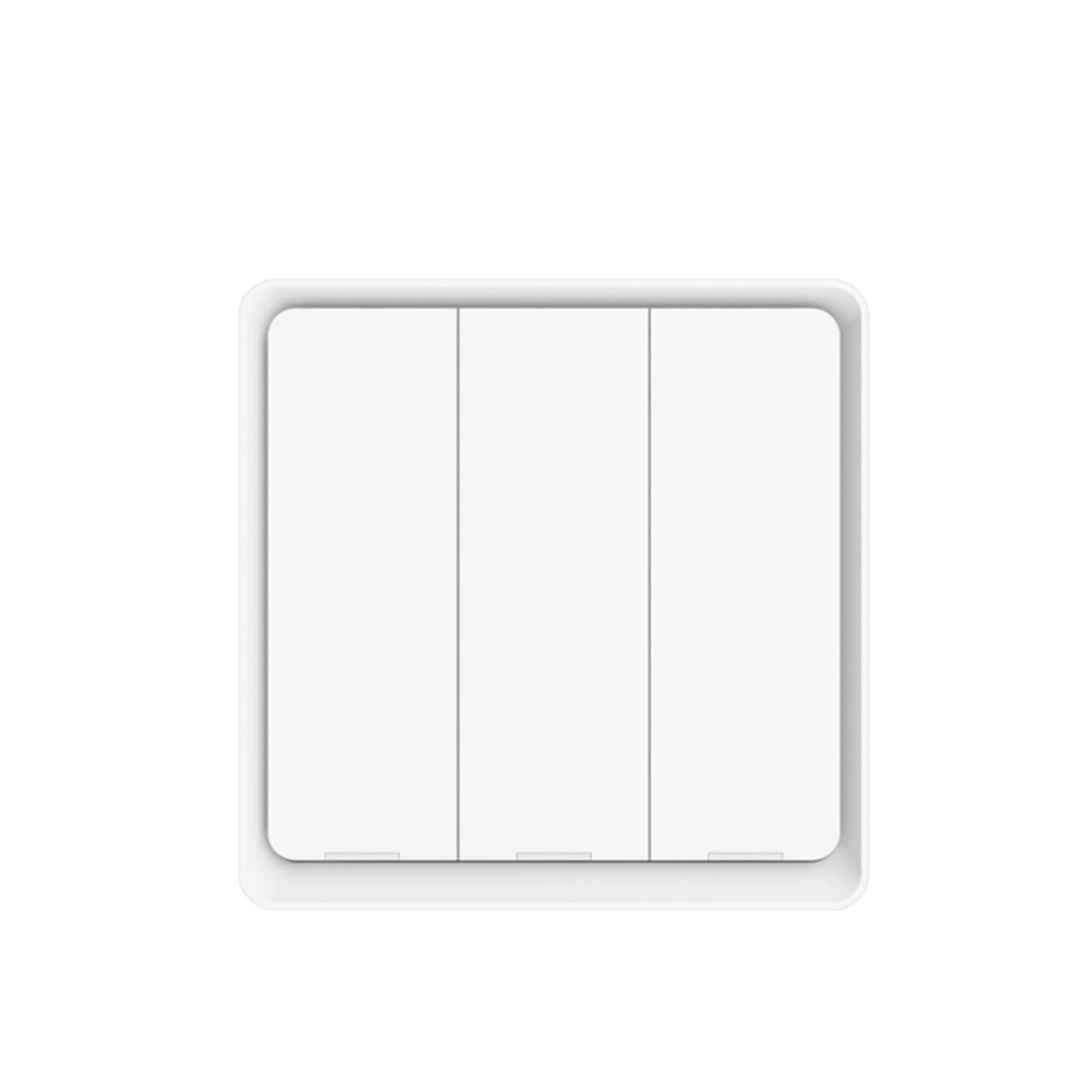Interruptor de luz táctil, Tuya Smart ZigBee 3.0 Inalámbrico 12 Escenas Botón de interruptor de pared Controlador Adhesivo Automatización inteligente(3 Gang White,3 pieces)