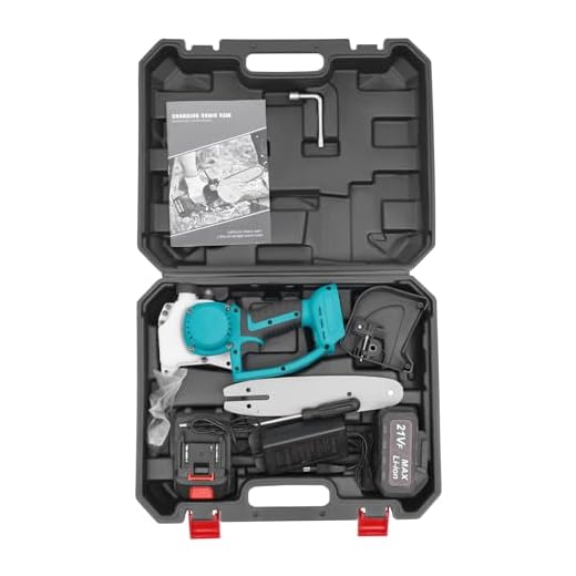 400 W Sega a catena senza fili da 8 pollici, mini motosega a batteria per motosega elettrica, elettrica senza fili per tagliare legno, giardini, rami e arbusti