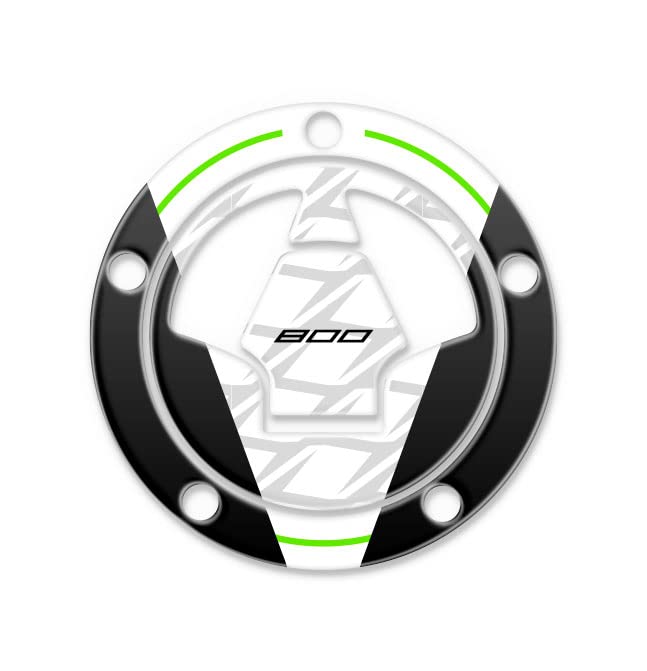 Protection bouchon essence résine 3D compatible avec Kawasaki Z800 GP-399(M)(NWS) (Blanc)