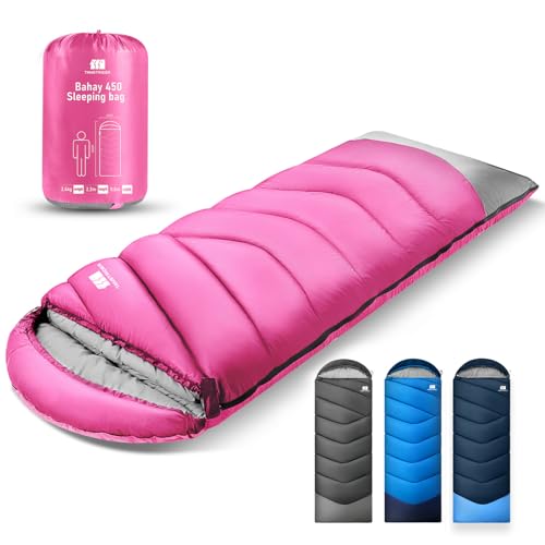 TANSTRIDER Sleeping Bags for Adults Kids 4 Season Camping Sleeping Bag Gear