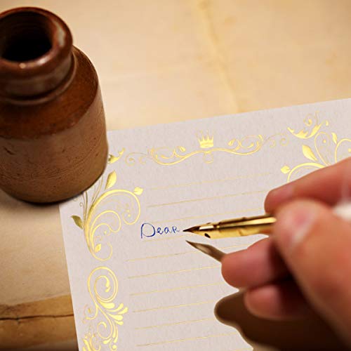 Toyvian 4 Conjuntos Papelaria Papel De Carta Decorativo Conjunto Vintage Para Escrever Cartas Letras