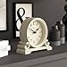 JONES CLOCKS® Saloon Kaminsims Uhr | Traditionelles doppelschneckendesign | Blasscreme | Zeitgenössischer klassischer Stil für Schreibtisch, Tisch, Regal oder nachttisch