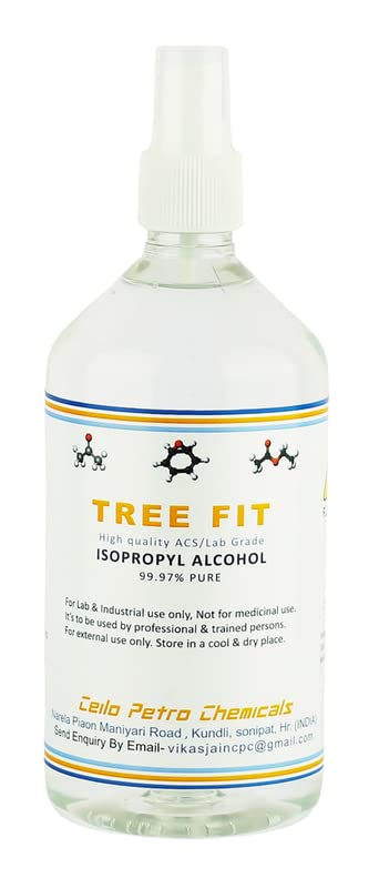 Image of IPA Iso Propyl Alcohol 99.9% Pure | Multipurpose Cleaning & Industrial Solvent | Fast Evaporating High Purity Liquid | Electronics, Resin, Ink, Paint & Laboratory Use - Pack of 6 x 500 ML