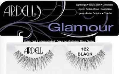 Ardell Glamour Lashes Eyelashes,122 Black, (Pack of 3)