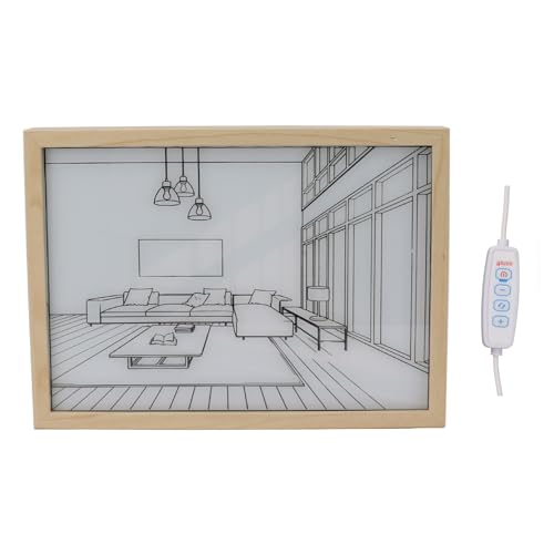 Cadre lumineux décoratif LED et peinture d'art en bois cadeau idéal salon ou chambre