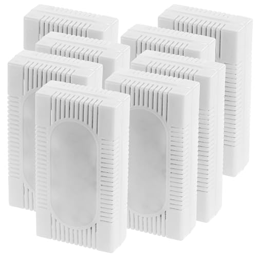 PEARL Lufterfrischer: 8er-Set 3in1-Kühlschrank-Frisch gegen Gerüche, Feuchtigkeit, Schimmel (Kühlschrank Luftreiniger, Lufterfrischer, Luftentfeuchter)