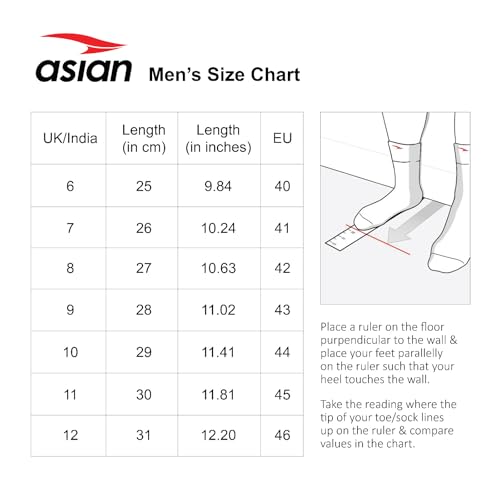 ASIAN Men's TARZAN-11 Casual Sneaker Shoes with Synthetic Upper Lightweight Comfortable Mid Top Sneaker Shoes for Men's & Boy's