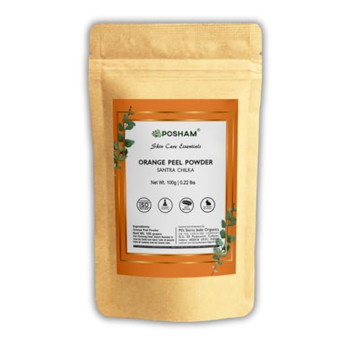 Orange Peel Powder | Santra Chilka | for Skincare | Ideal for Face Pack & Face Mask | 100 Grams Pack of 2 | Total 200 Grams