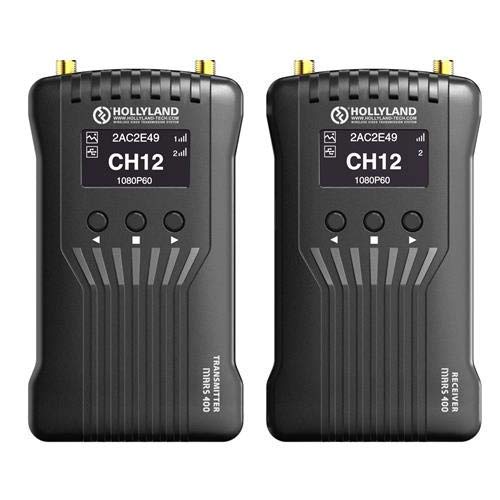 Hollyland Mars 400 Dual Hdmi Wireless Video Transmission System, Includes Transmitter And Receiver, Black