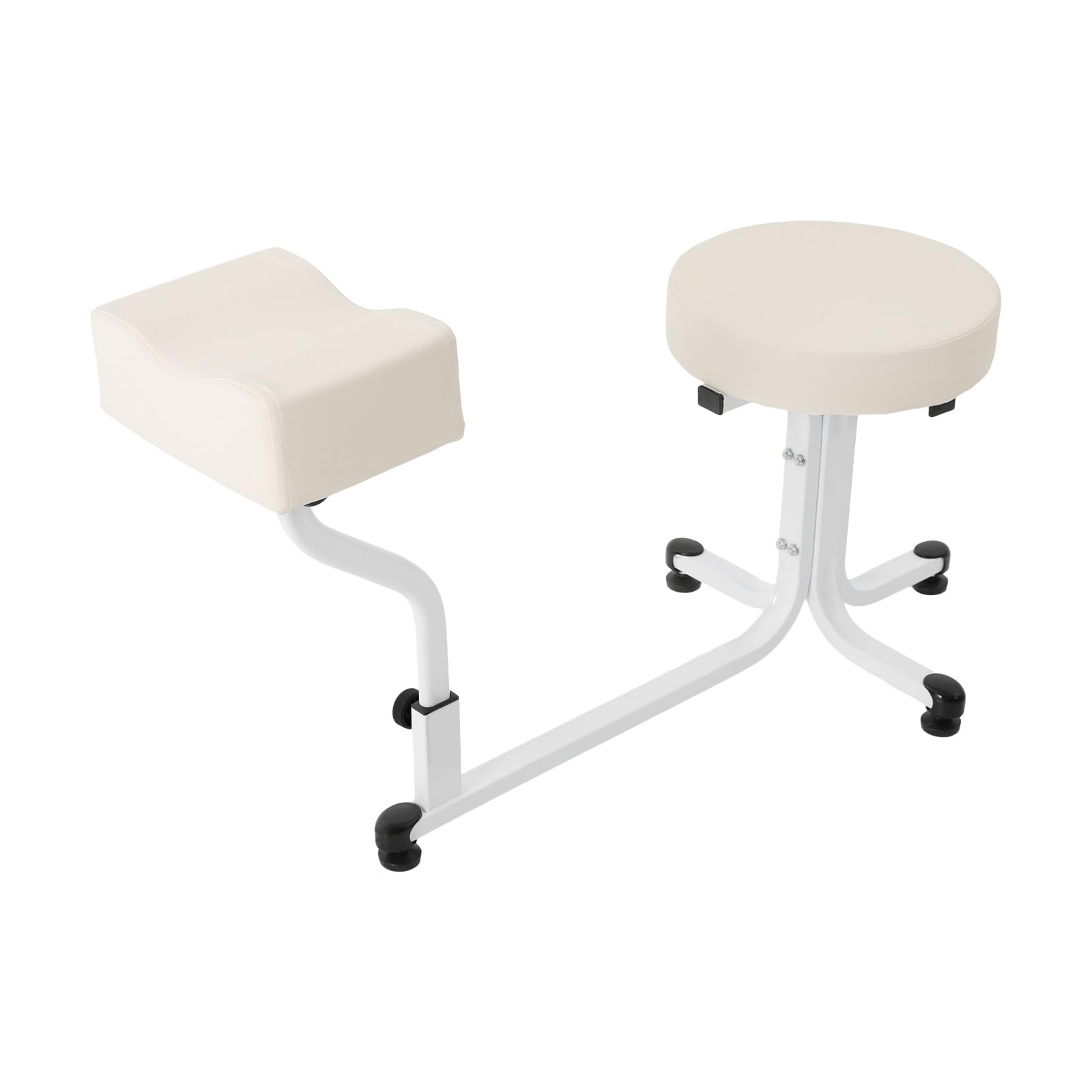 Sgabello per pedicure, poggiapiedi, poggiapiedi, poggiapiedi con poggiapiedi, poggiapiedi, poggiapiedi ad alta stabilità (bianco)