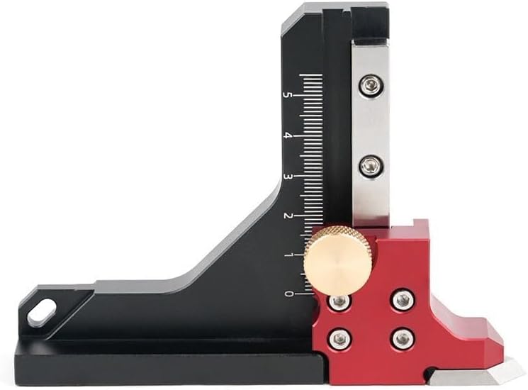 Precision Adjustable Table Saw Height Gauge Ruler With 0 60mm Scale And Aluminum Alloy Build For Accurate For Woodworking Measurements