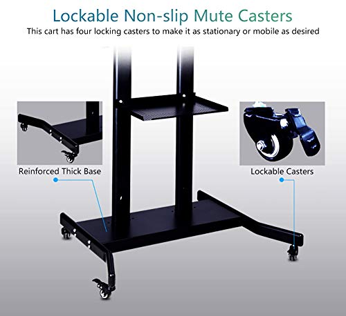 Soporte Móvil para TV de Piso para Pantallas 42 a 85 Pulgadas miniatura 5