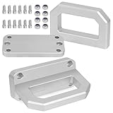 QKVCX 2PCS Aluminum Front Tow Hooks Compatible with 2003-2018 Ram 2500 3500 2WD & 4WD Truck Recovery Heavy Duty D-Ring Shackle Replace for 68171791AA 52020587AB