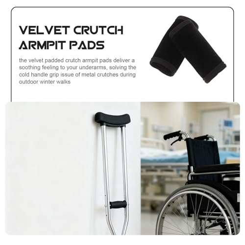 MUCKLILY Coussinets pour Béquilles les Aisselles Poignées de Béquilles avec Rembourrage Confortable Accessoires – vue 7