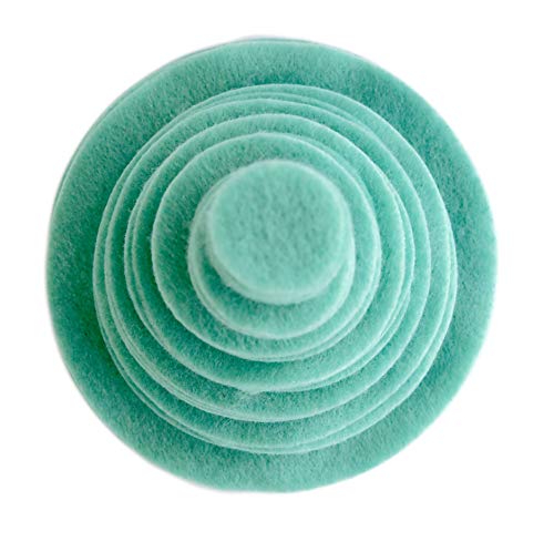 Image of Playfully Ever After Sea Greeen Craft Felt Circles (Mixed Size Pack - 56pc)
