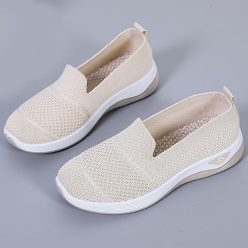 Orthopedic Breathable Slip on Shoes for Women Lightweight Arch Support Sneakers Diabetic Memory Foam Shoes Comfortable Mesh Sandals2