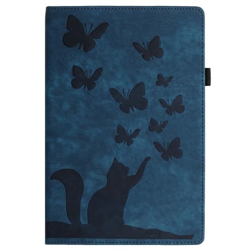 Étui iPad 7ème génération 10.2 en cuir bleu foncé premium