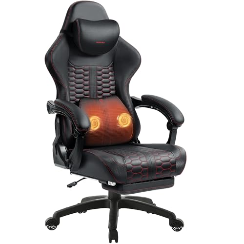 Dowinx Gaming Chair for Adults with Dual-Point Massage, Ergonomic Racing