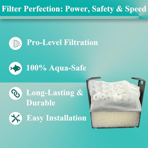 Image of AquaClear 2 Set Three-Stage Filters Media Maintenance Kit Replacement for AquaClear 70 Power Filter, Fish Tank Filter for 40-to-70 Gallon Aquariums