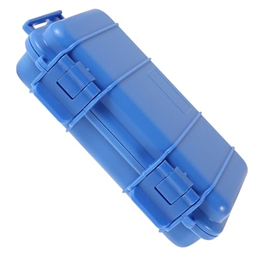 Angoily Robust Phone Case Box Waterproof Storage Outdoor Protective Durable Reusable Hard Sealed Shockproof Box Sky-Blue