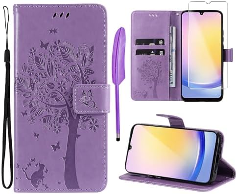 Ganbary Cover Compatibile Con Samsung Galaxy A25 5G, Premium Pelle PU - Foto 9