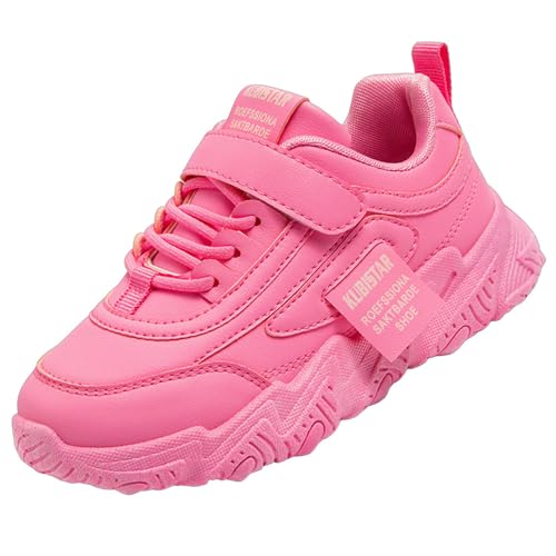 VTASQ - VTASQ Girls Trainers Kids Fashion Sneakers Toddler Tennis Running Athletic Casual Sports Walking Shoes Breathable School Shoe Comfortable Pink UK1